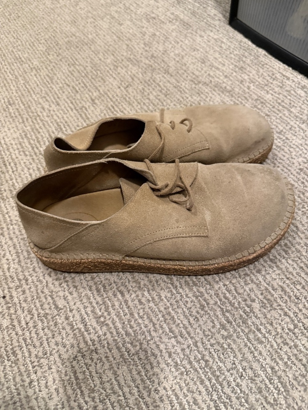 Birkenstock Shoe, Tan Suede, Size 42 (fits US men's 9.5/10)